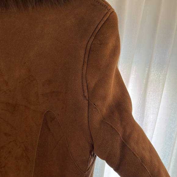 🤎 Luxury Italian Fur Shearling Coat in Chocolate Brown 🤎 - Picture 9 of 17